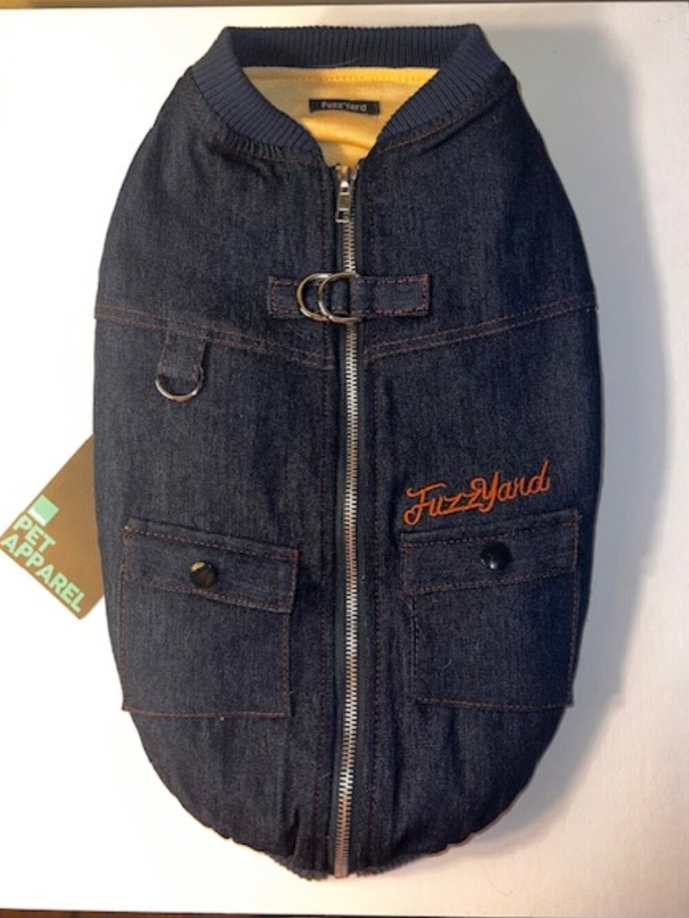 Dog Harness Coat - Indigo Denim - Size 4 (16)